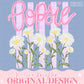Everyday Oopsie daisy PNG Digital Design Girly Floral Trendy Kid Design Women Purple Preppy Prep Print Summer Watercolor Trending Stripes