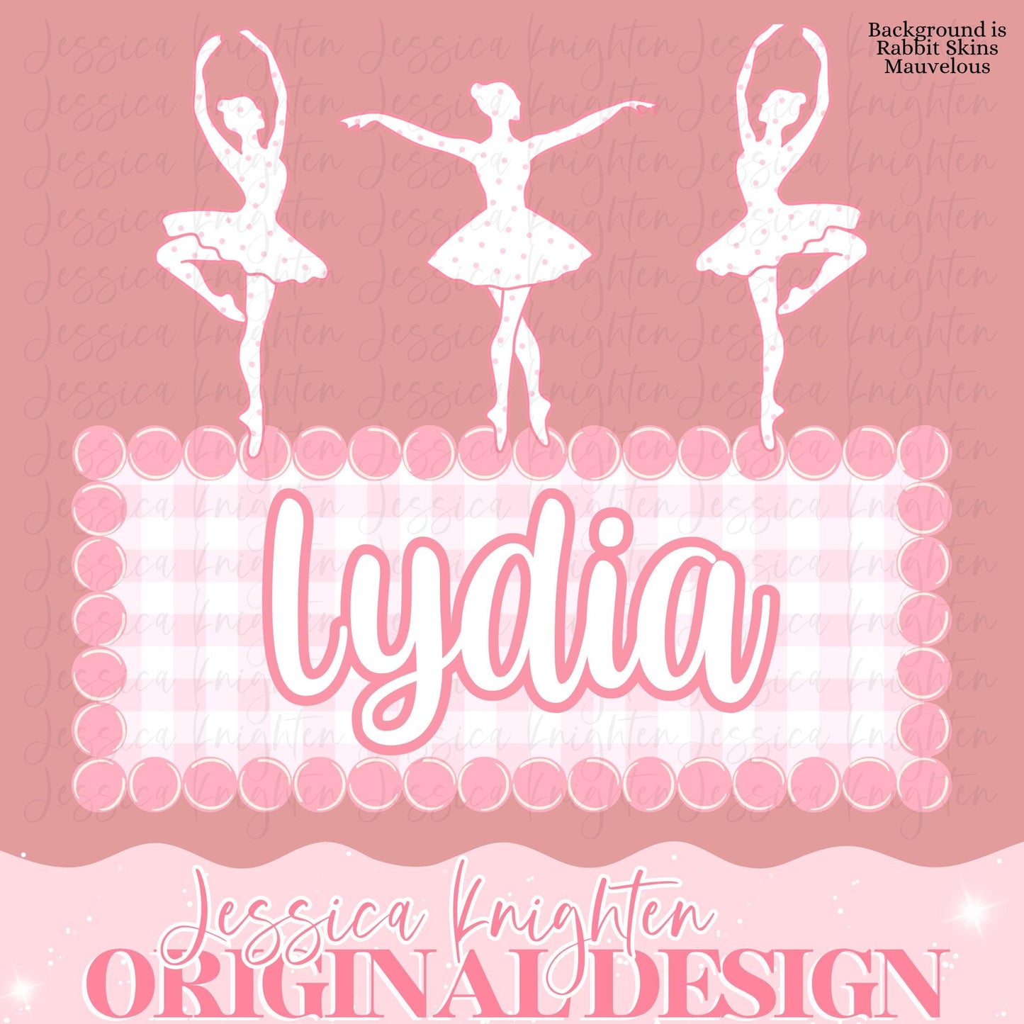Ballet Name Plate Design Dance Hand Drawn Sublimation PNG Digital Dancing Queen Tutu Ballerina Dancer Trendy Preppy Bow Coquette Girly Pink