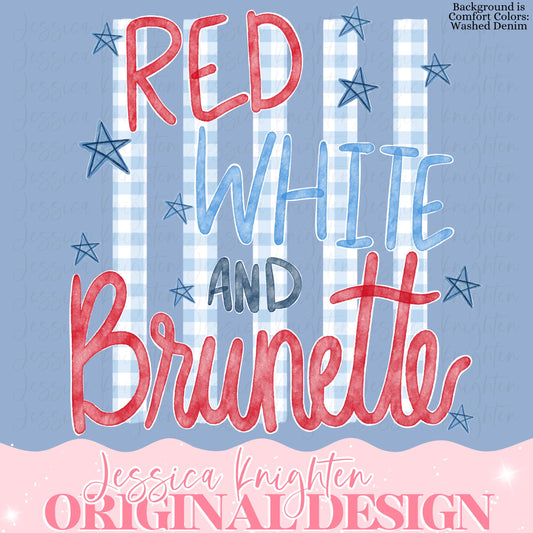 Red White and Brunette Independence American Design Shirt PNG Personalized Sub Trendy Cute USA Fourth of July Veterans Girly Bow