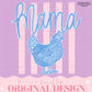 Everyday Mama Hen PNG Digital Design Girly Trendy Kid Design Women Pink Preppy Prep Print Summer Bay Coastal Watercolor Trending Stripes