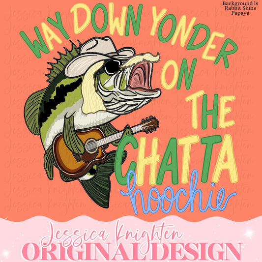 Chattahoochie Bass Country Song Trending PNG Digital Design Girly Trendy Files Kid Design Children Preppy Prep Print Summer Boys Girls
