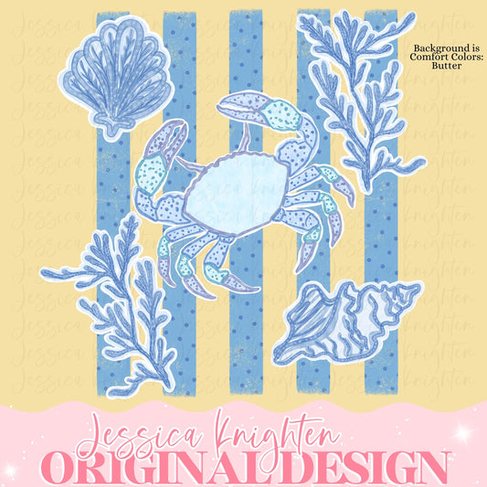 Everyday Summer Sailfish PNG Digital Design Girly Trendy Kid Design Women Pink Preppy Prep Print Beach Coastal Watercolor Trending Stripes