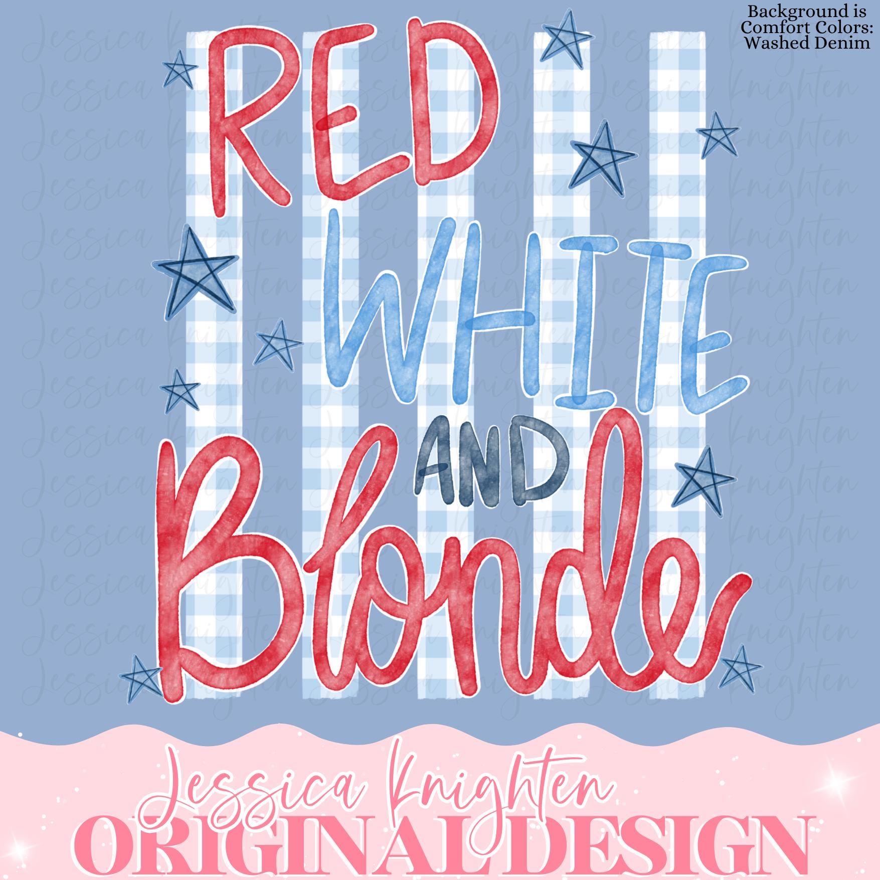 Red White and Blonde Independence American Design Shirt PNG Personalized Sub Trendy Cute USA Fourth of July Veterans Girly Bow