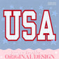 USA Varsity Letter Stripe Stars Independence American Design Shirt PNG Personalized Sub Trendy Cute Fourth of July Veterans Girly Bow Trendy