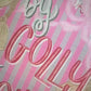 Joy to the World Bow Christmas Tree PNG Jesus Christ Trendy Merry Bright Holly Glitter Sparkle Star Front Back Design Trendy Pink Coquette